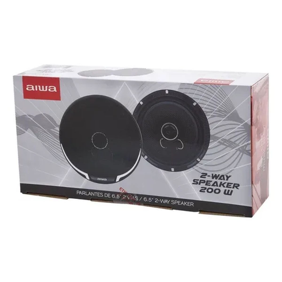 AUTOPARLANTES 6.5" 2 VIAS 16CM 200W COLOR NEGRO AIWA TAW-1633